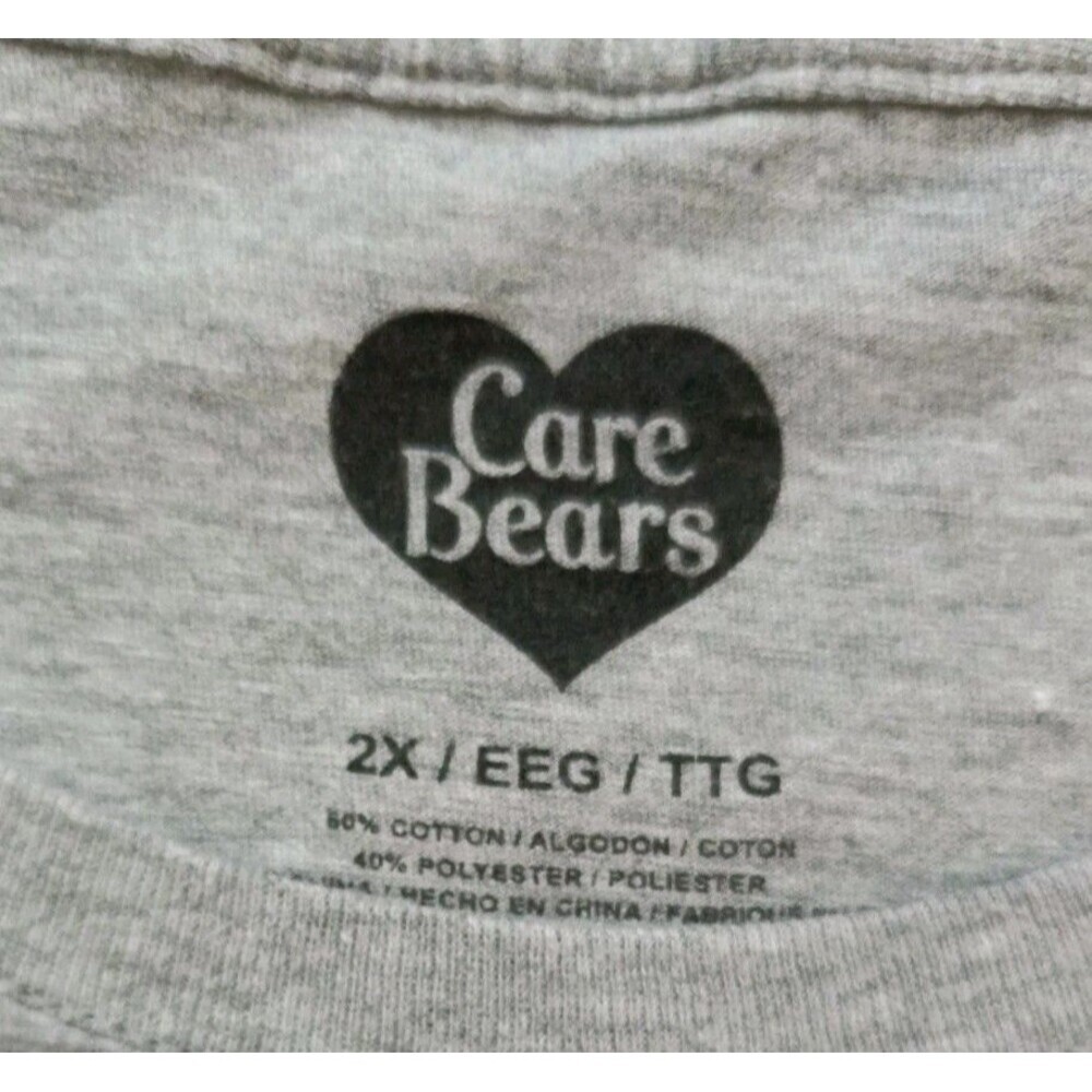 Care Bears T-Shirt Men's 2XL Gray Short Sleeve - Picture 3 of 6